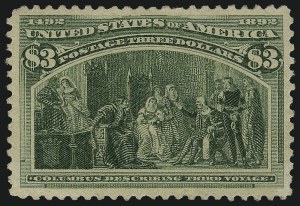 Sale 997, Lot 5713, 1893 Columbian Issue ($2.00 thru $5.00, Scott 242-245)