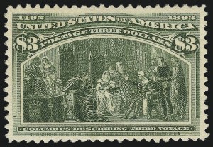 Sale 997, Lot 5714, 1893 Columbian Issue ($2.00 thru $5.00, Scott 242-245)