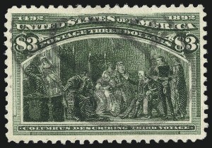 Sale 997, Lot 5716, 1893 Columbian Issue ($2.00 thru $5.00, Scott 242-245)