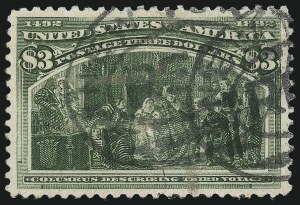 Sale 997, Lot 5717, 1893 Columbian Issue ($2.00 thru $5.00, Scott 242-245)