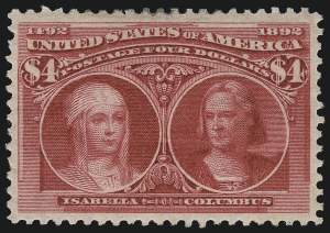 Sale 997, Lot 5721, 1893 Columbian Issue ($2.00 thru $5.00, Scott 242-245)