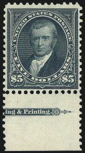 Sale 997, Lot 5796, 1895 Watermarked Bureau Issue (Scott 264-284)