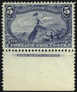 Sale Number 997, Lot Number 5804, 1898 Trans-Mississippi Issue (Scott 285-293)