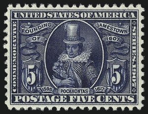 Sale Number 997, Lot Number 5877, 1904 Louisiana Purchase, Jamestown Issues (Scott 323-330)