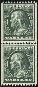 Sale 997, Lot 5892, 1908-10 Washington-Franklin Issues (Scott 331-356)