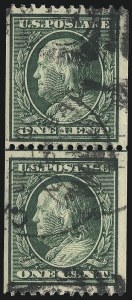 Sale 997, Lot 5943, 1910-13 Washington-Franklin Issue (Scott 369-396)