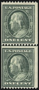 Sale 997, Lot 5944, 1910-13 Washington-Franklin Issue (Scott 369-396)