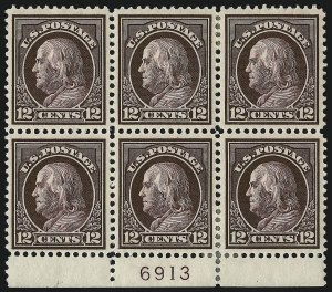 Sale 997, Lot 5984, 1912-14 Washington-Franklin Issue (Scott 405-423)
