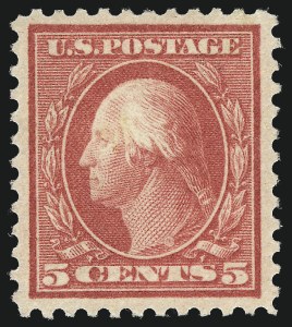 Sale 997, Lot 6043, 1917-19 Issues (Scott 481-524), 5c Rose, Error (505) Sale 997, Lot 6043, 1917-19 Issues (Scott 481-524)