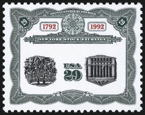 Sale 997, Lot 6130, 29c New York Stock Exchange Invert, Center Omitted (Scott 2630b, 2630c)