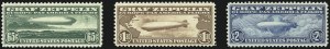 Sale 997, Lot 6164, Air Post Graf Zeppelin Issue (Scott C13-C15)
