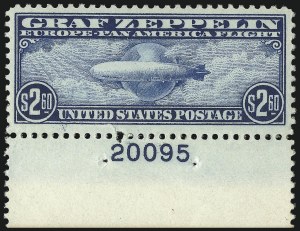 Sale 997, Lot 6188, Air Post Graf Zeppelin Issue (Scott C13-C15)