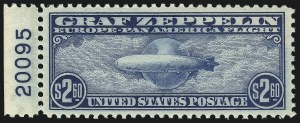 Sale 997, Lot 6189, Air Post Graf Zeppelin Issue (Scott C13-C15)