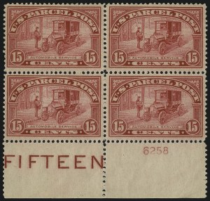 Sale 997, Lot 6354, Parcel Post, Test Booklet (Q, TD)