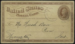 Sale 997, Lot 6372, The Falberg Collection of Postal Cards (UX1-UX9)