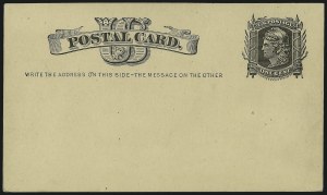 Sale 997, Lot 6373, The Falberg Collection of Postal Cards (UX1-UX9)