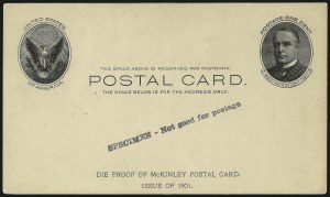 Sale 997, Lot 6406, The Falberg Collection of Postal Cards (UX17 Full Face McKinley)