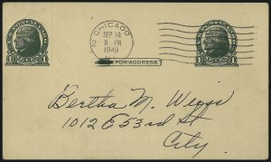 Sale 997, Lot 6425, The Falberg Collection of Postal Cards (UX18-UX27D)