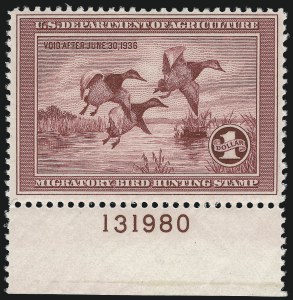 Sale 997, Lot 6628, Hunting Permits (RW)
