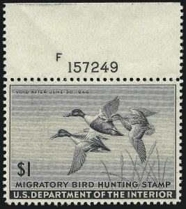 Sale Number 997, Lot Number 6640, Hunting Permits (RW)