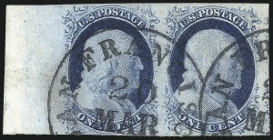 Sale 998, Lot 104, Plate One Late Inverted Transfers