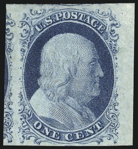 Sale 998, Lot 113, Plate One Late Unused