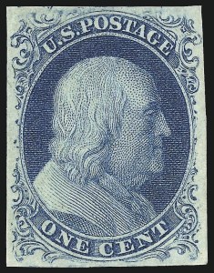 Sale 998, Lot 114, Plate One Late Unused