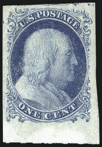 Sale 998, Lot 119, Plate One Late Unused