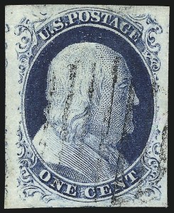 Sale 998, Lot 126, Plate One Late Scarce Recut Varieties