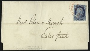 Sale 998, Lot 235, Plate One Late On Cover