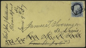 Sale 998, Lot 240, Plate One Late On Cover