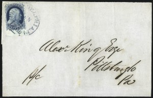 Sale 998, Lot 241, Plate One Late On Cover