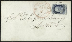 Sale 998, Lot 243, Plate One Late On Cover