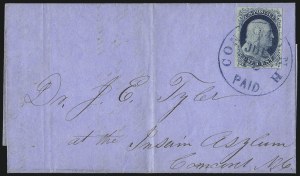 Sale 998, Lot 245, Plate One Late On Cover