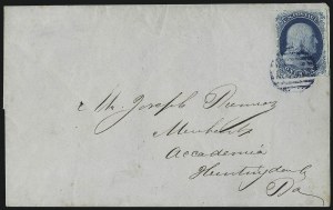 Sale 998, Lot 258, Plate One Late On Cover
