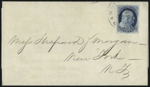 Sale 998, Lot 263, Plate One Late On Cover
