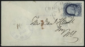 Sale 998, Lot 270, Plate One Late On Cover