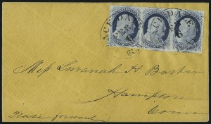 Sale 998, Lot 276, Plate One Late On Cover