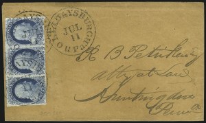 Sale 998, Lot 277, Plate One Late On Cover