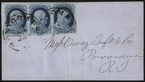 Sale 998, Lot 280, Plate One Late On Cover