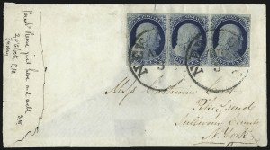 Sale 998, Lot 282, Plate One Late On Cover