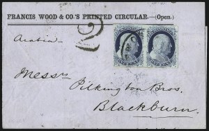 Sale 998, Lot 294, Plate One Late On Cover