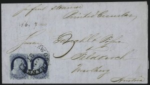 Sale 998, Lot 300, Plate One Late On Cover