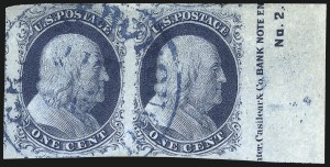 Sale 998, Lot 312, Plate Two Imprints