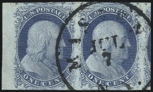 Sale 998, Lot 355, Plate Two Pairs and Strips