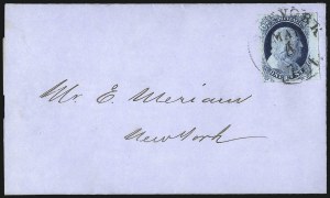 Sale 998, Lot 42, Plate One Early - Type II On Cover
