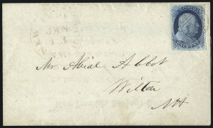 Sale 998, Lot 44, Plate One Early - Type II On Cover