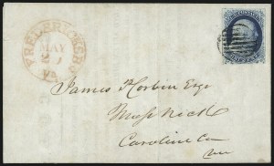 Sale 998, Lot 46, Plate One Early - Type II On Cover