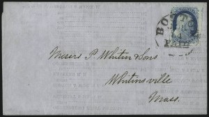 Sale 998, Lot 47, Plate One Early - Type II On Cover