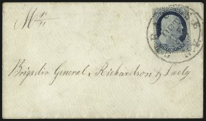 Sale 998, Lot 488, Perforated Stamps From Plate One Late On Cover